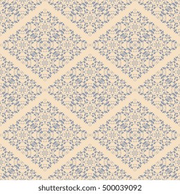 Seamless floral ornament on background. Wallpaper pattern