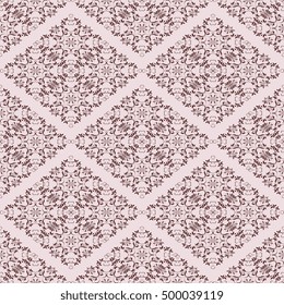 Seamless floral ornament on background. Wallpaper pattern