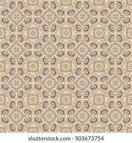 Seamless floral ornament on background. Wallpaper pattern