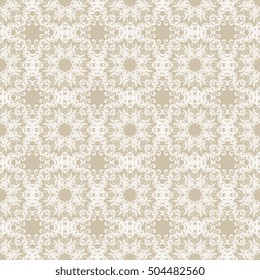 Seamless floral ornament on background. Wallpaper pattern