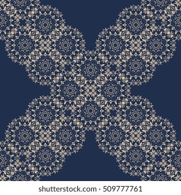 Seamless floral ornament on background. Wallpaper pattern