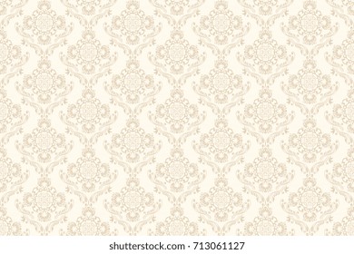 Seamless floral ornament on background. Wallpaper pattern