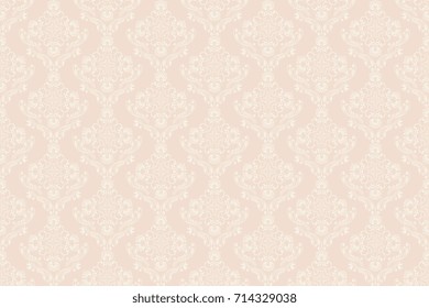 Seamless floral ornament on background. Wallpaper pattern