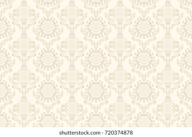 Seamless floral ornament on background. Contemporary pattern. Wallpaper pattern - Shutterstock ID 720374878