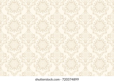 Seamless floral ornament on background. Contemporary pattern. Wallpaper pattern