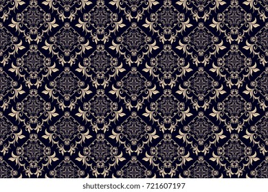 Seamless floral ornament on background. Decorative pattern on background. Wallpaper pattern. Template for design of your interior