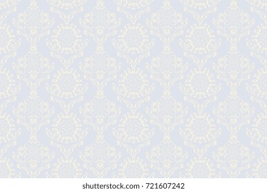 Seamless floral ornament on background. Decorative pattern on background. Wallpaper pattern. Template for design of your interior