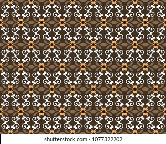 seamless floral ornament pattern vector illustration