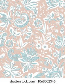 seamless floral ornament vector