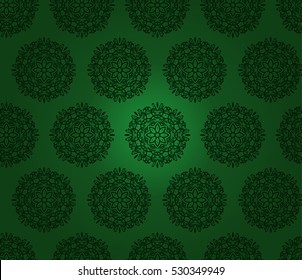 Seamless floral ornamental background, vector illustration