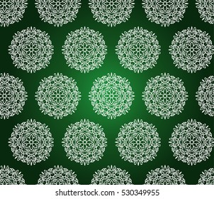 Seamless floral ornamental background, vector illustration