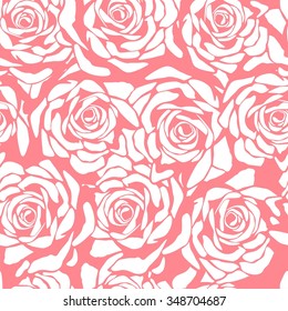 seamless floral ornamental pattern. Vector illustration.