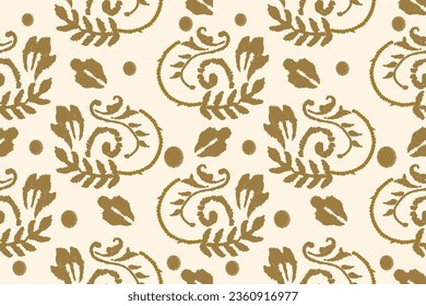 Seamless floral ornamental vector pattern. Background and wallpaper with flowers for fabric, textile and decoration.