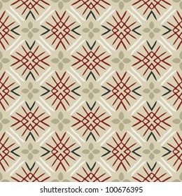 Seamless floral ornamental vintage pattern background vector illustration