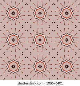 Seamless floral ornamental vintage pattern background vector illustration