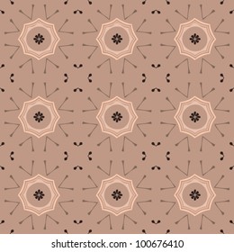 Seamless floral ornamental vintage pattern background vector illustration
