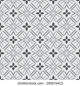 Seamless floral ornamental vintage pattern background vector illustration