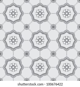 Seamless floral ornamental vintage pattern background vector illustration