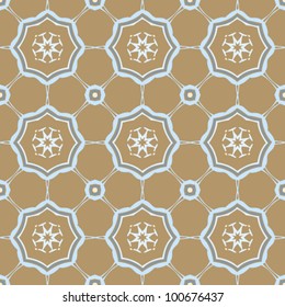 Seamless floral ornamental vintage pattern background vector illustration