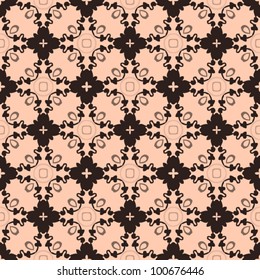 Seamless floral ornamental vintage pattern background vector illustration