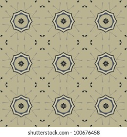 Seamless floral ornamental vintage pattern background vector illustration
