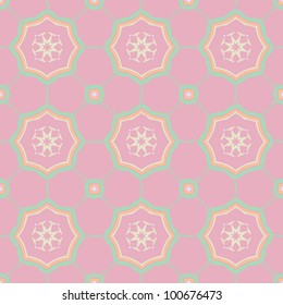 Seamless floral ornamental vintage pattern background vector illustration