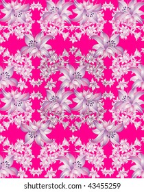 Seamless floral ornate background