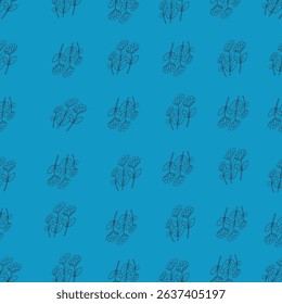 Seamless floral ornate pattern design.
