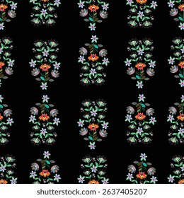 Seamless floral ornate pattern design.