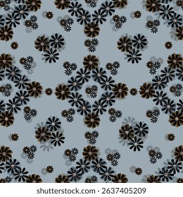 Seamless floral ornate pattern design.