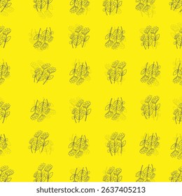 Seamless floral ornate pattern design.