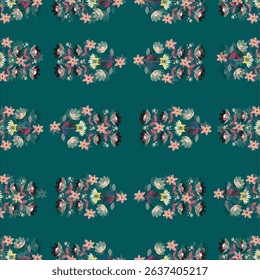 Seamless floral ornate pattern design.