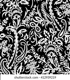 Seamless Floral and paisley Pattern