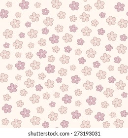 Seamless floral Pastel pattern. Vector illustration.