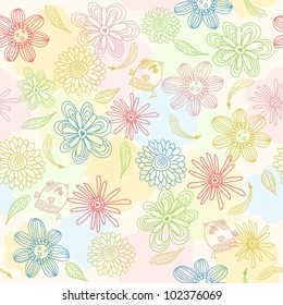 seamless  floral pattern