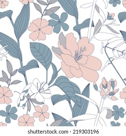 Seamless Floral Pattern.