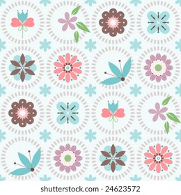 Seamless floral pattern.