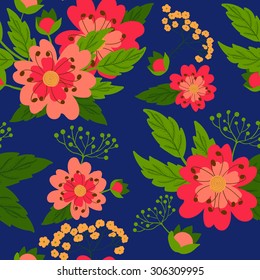 Seamless floral pattern.