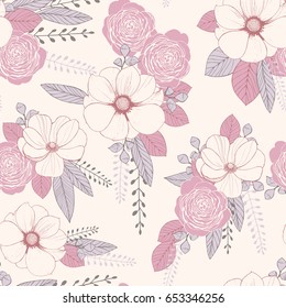 Seamless floral pattern.