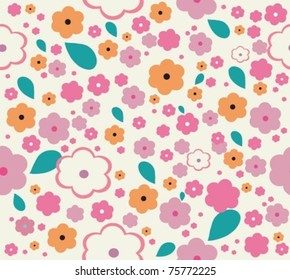 Seamless floral pattern.