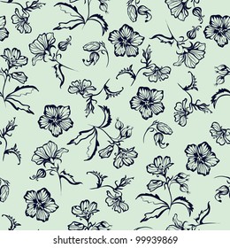 Seamless floral pattern.