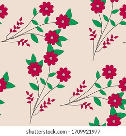 Seamless Floral Pattern able to print for cloths, tablecloths, blanket, shirts, dresses, posters, papers.