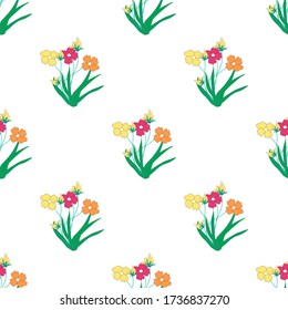 Seamless Floral Pattern able to print for cloths, tablecloths, blanket, shirts, dresses, posters, papers.