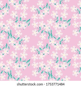 Seamless Floral Pattern able to print for cloths, tablecloths, blanket, shirts, dresses, posters, papers.