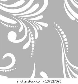 Seamless floral pattern, abstract background.