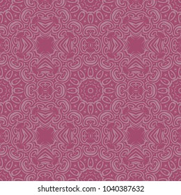 Seamless floral pattern, abstract decorative shapes. Vector illustration. For design, fabric, interior, textile