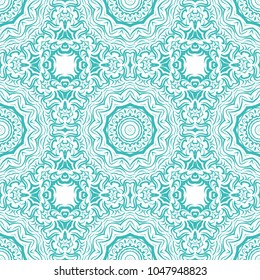 Seamless floral pattern, abstract decorative shapes. Vector illustration. For design, fabric, interior, textile
