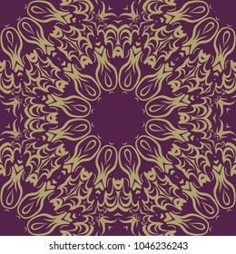 Seamless floral pattern. Abstract design for wallpaper, textile print, interior design. Vector