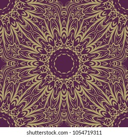 Seamless floral pattern. Abstract design for wallpaper, textile print, interior design. Vector