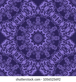 Seamless floral pattern. Abstract design for wallpaper, textile print, interior design. Vector